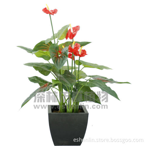 2016 newest and most popular artificial anthurium plant,fake red anthurium